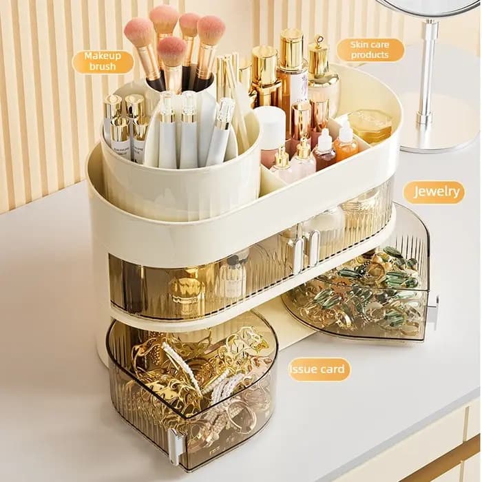 Organisateur de cosmétiques multi-niveaux pour tiroir