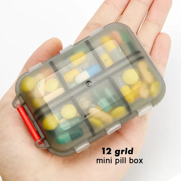 Boîte à pilules médicale hebdomadaire à 12 grilles, distributeur de pilules, organisateur de comprimés, pilulier, conteneur Portable, diviseur de médicaments, boîte à médicaments