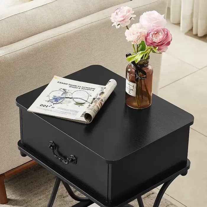 Tables de chevet avec tiroir pour chambre à coucher