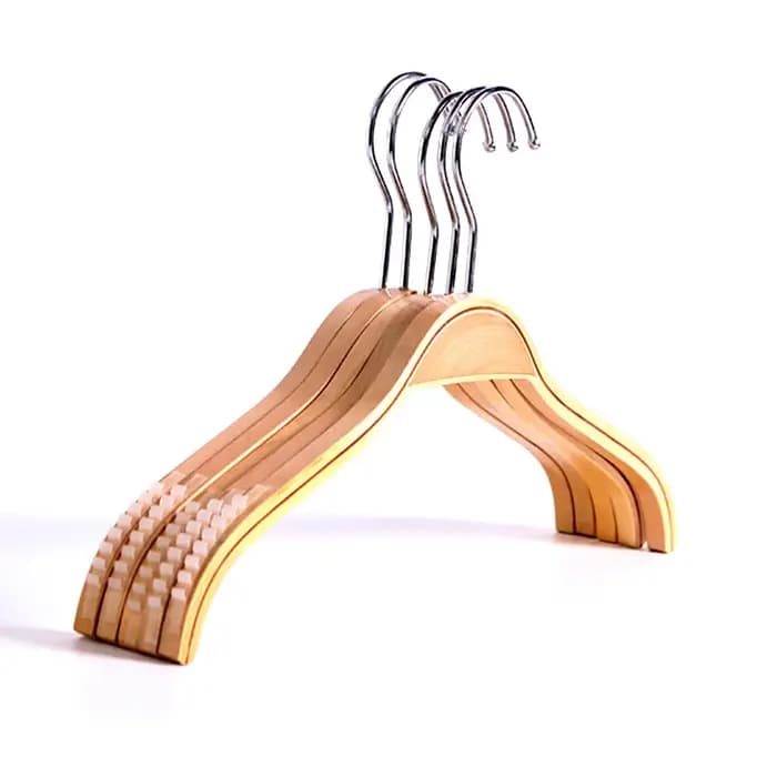 Cintre en bois massif, support de séchage de vêtements antidérapant pour vêtements, pantalons de mén