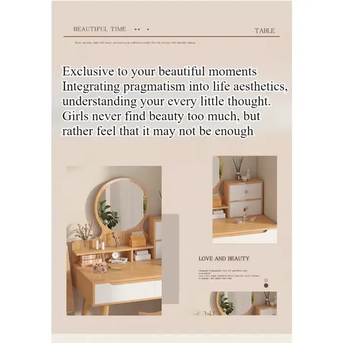 Commode de chambre à coucher pour fille