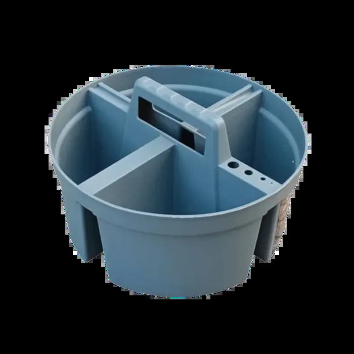 Boîte à outils en plastique à quatre compartiments
