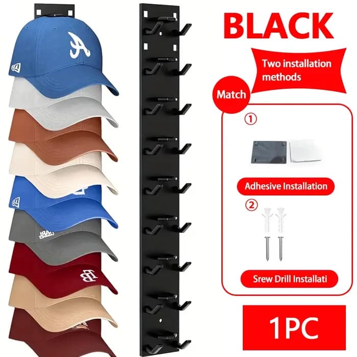 Support mural pour casquettes, 9 grilles, porte-chapeau, casquette de Baseball, cintre de placard, o