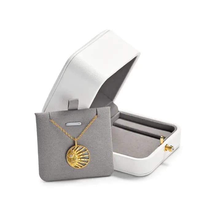Oirlv-Boîte Blanche en Cuir PU pour Bijoux