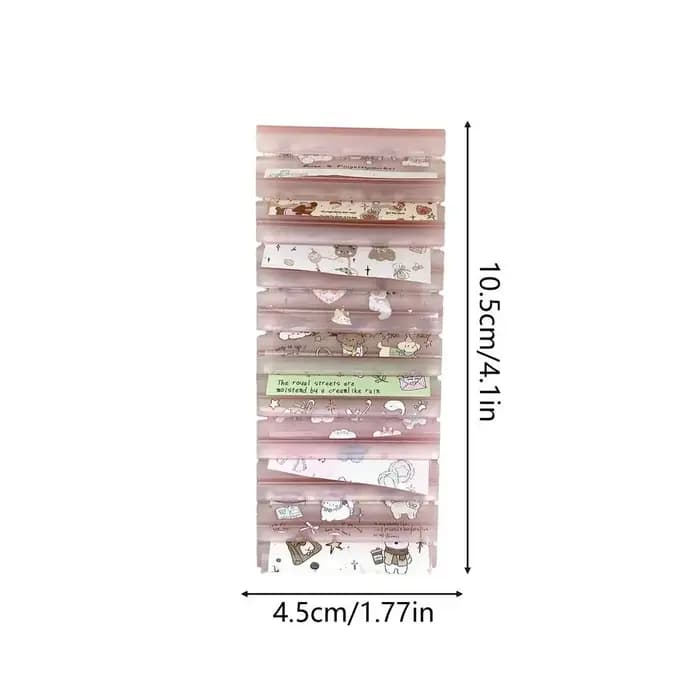 Boîte de rangement pour papier transfert à ongles