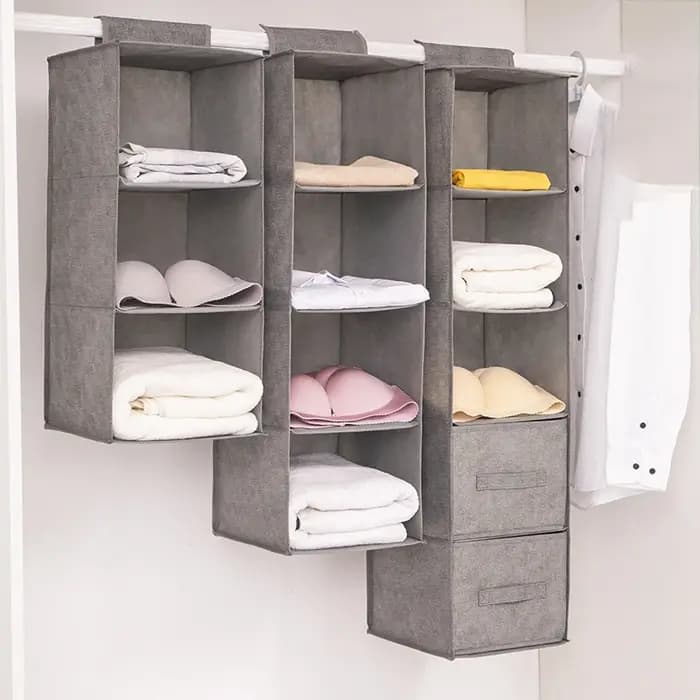 Sac de rangement suspendu pour armoire portable