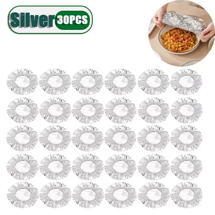 Couvre-plats réutilisables écologiques en aluminium, durables et isolants, pour bols, plats, rangement de cuisine et cuisson quotidienne