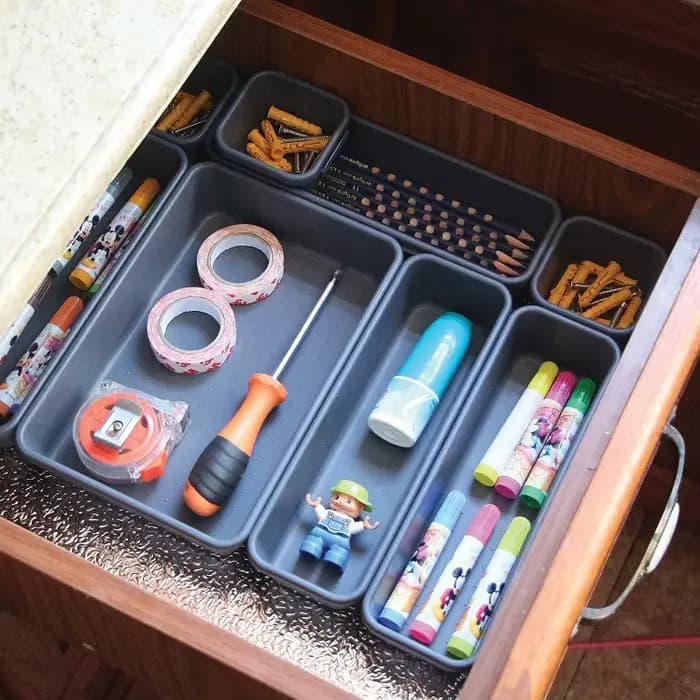 Organisateur de tiroir en plastique emboîtable