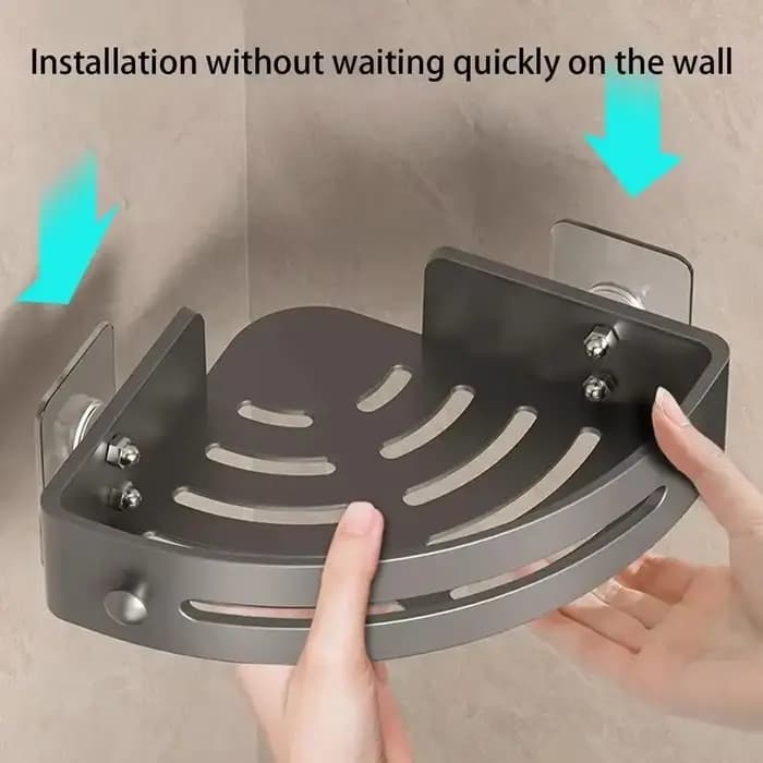 Étagères de salle de bain sans perçage