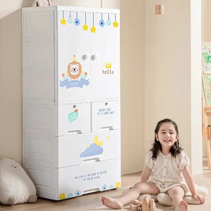 Pantalon détachable armoire moderne tiroir pliable chambre