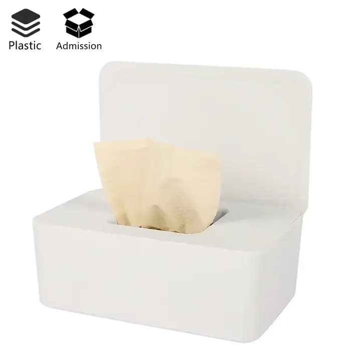 Boîte à mouchoirs humides anti-poussière avec couvercle, support de rangement de mouchoirs humides p