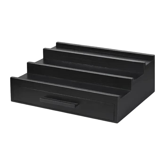 Nouveau porte-parfum organisateur support de parfum trois couches porte-parfum affichage de parfum organisateur de parfum noir avec tiroirs