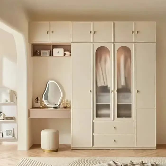 Armoire Moderne Élégante pour Vêtements Suspendus, Gain de Place, Idéale pour Chambre, Hôtel, Mobilier de Maison de Luxe