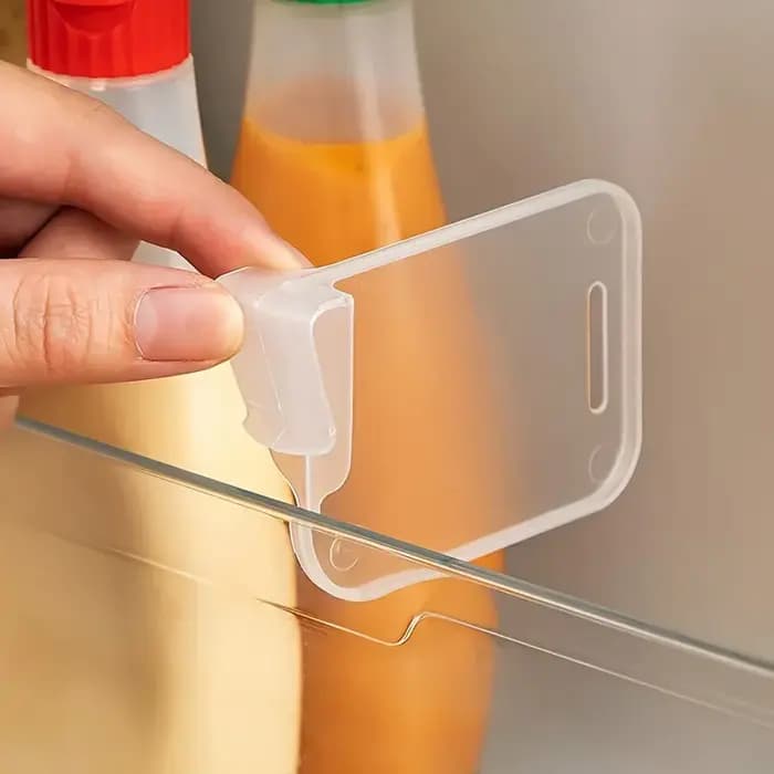 5, 10, 15 ou 20 pièces – Séparateurs de rangement robustes et transparents pour réfrigérateur, compartiments ajustables pour optimiser l'espace dans les armoires de cuisine