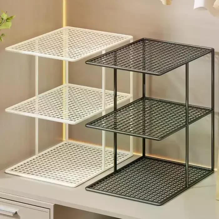Solution de rangement pour armoire, étagère en métal à plusieurs niveaux