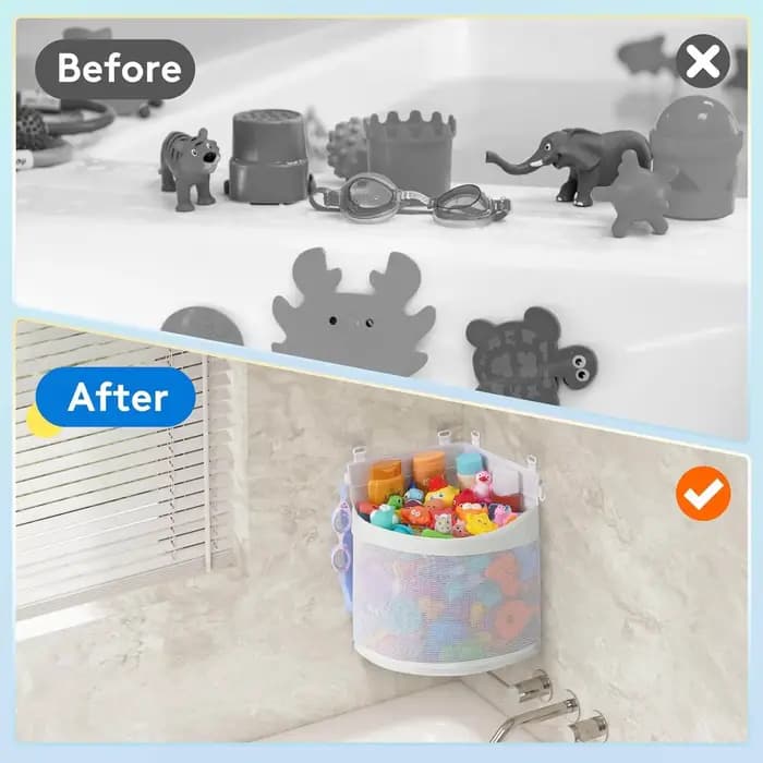 Sac de rangement pour jouets de bain pour enfants