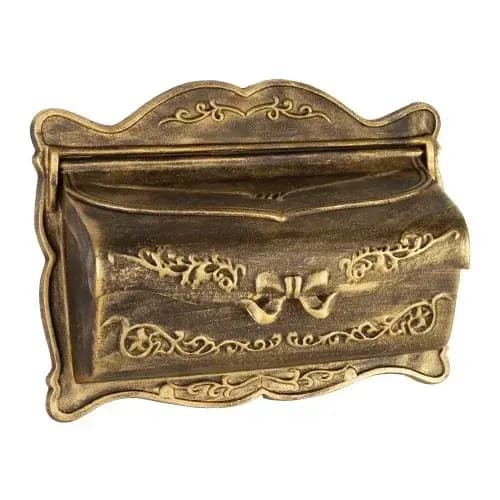 Boîte aux lettres en fer rustique européen noir mat, seau Vintage en étain pour journal, boîte aux l