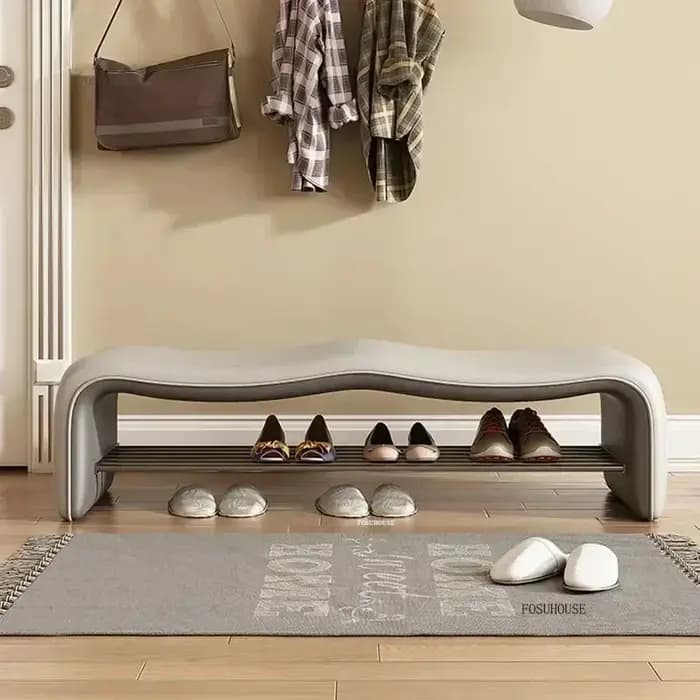 Banc de rangement à chaussures italien de luxe élégant