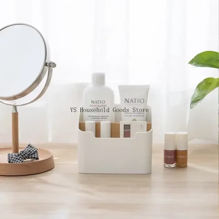Boîte de rangement de bureau en plastique pour télécommandes