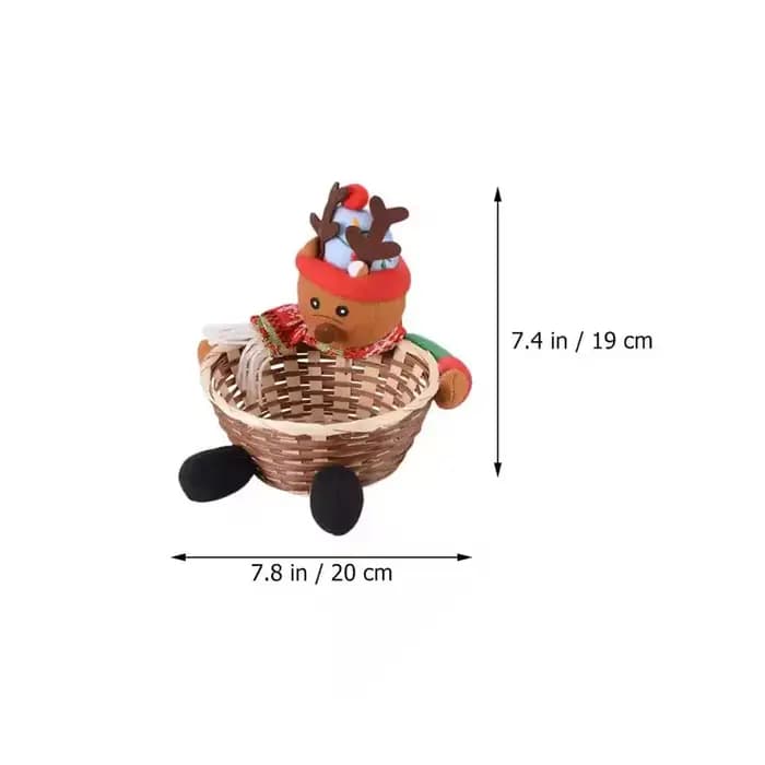 Panier de rangement pour bonbons de Noël