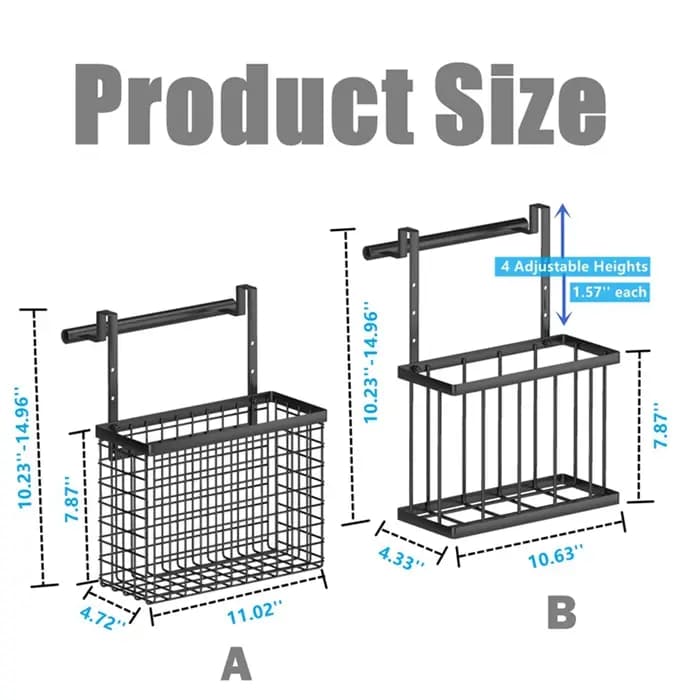 FDDT 2 pièces organisateur de porte d'armoire avec porte-serviettes