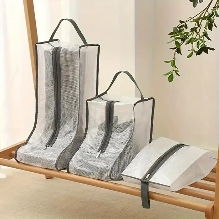 Sac de rangement pour bottes, organisateur de chaussures portable, sac de protection imperméable et anti-poussière pour les fournitures de voyage et domestiques