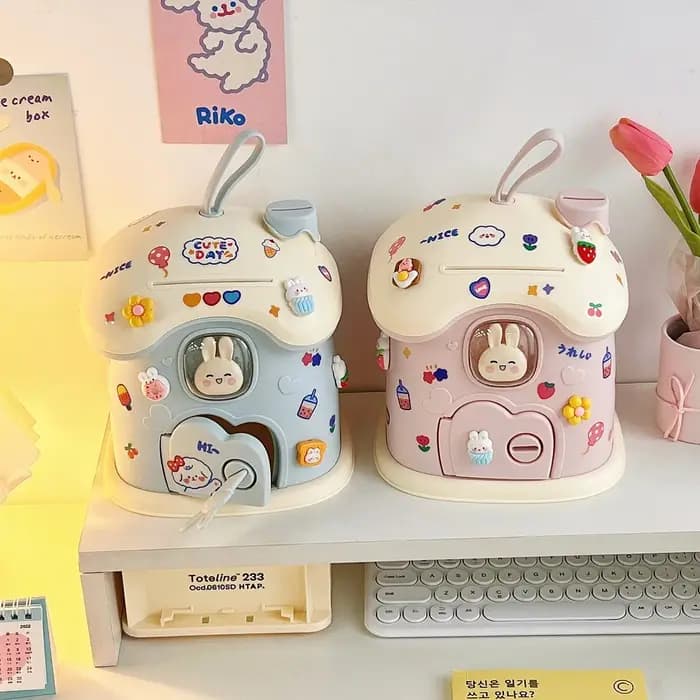 Boîte de rangement créative mignonne pour chambre plus lente