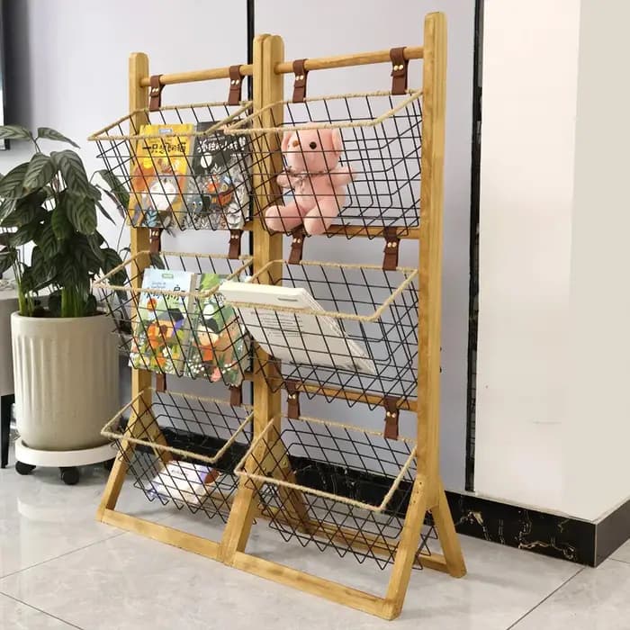 Étagère de rangement Simple au sol de la maison