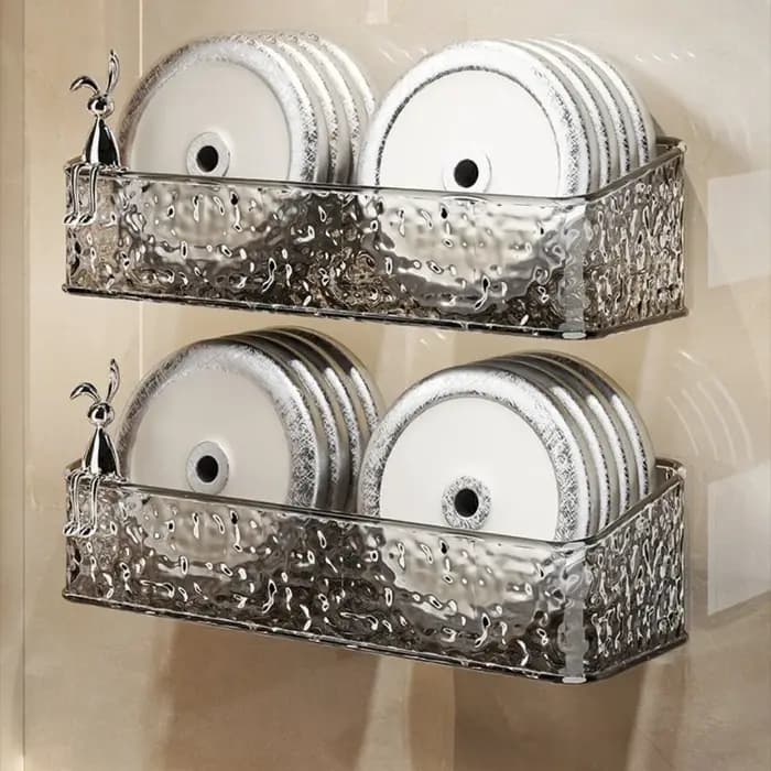 Étagères de salle de bain avec drainage inférieur