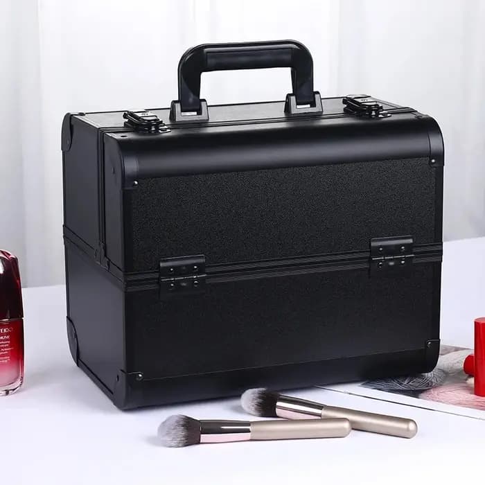 Boîte de Train de maquillage avec 4 plateaux réglables professionnels