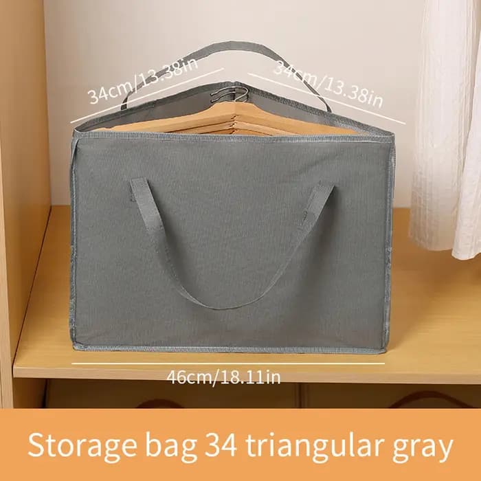 Sac de rangement triangulaire pour cintres