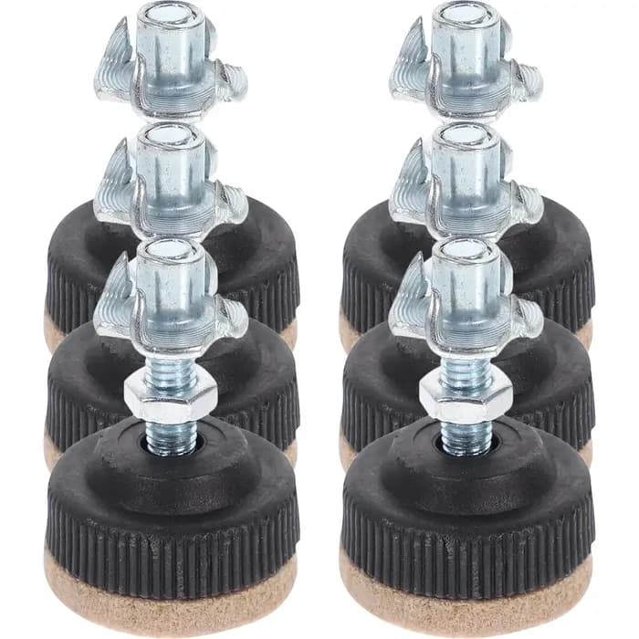 RapDuty-Pieds Abati eurs Réglables pour Meubles, Vis Niveleurs de Jambes, 6 Pièces