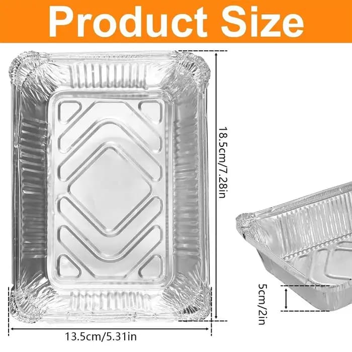 Conteneurs de stockage des aliments jetables en papier d'aluminium, poêle de cuisson au four, plateau carré en aluminium, outils de cuisine 10 pièces