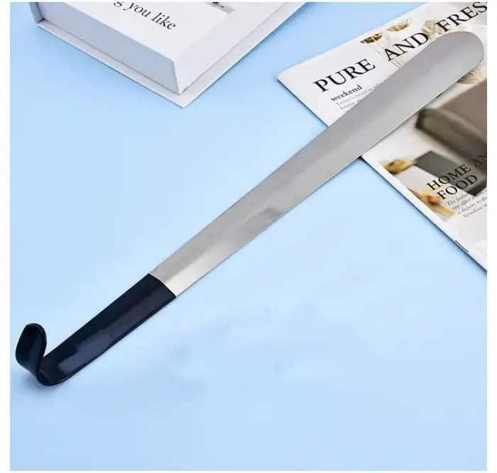 Chausse-pied en acier inoxydable à long manche ergonomique | 16,5 pouces/42 cm | Chausse-pied en