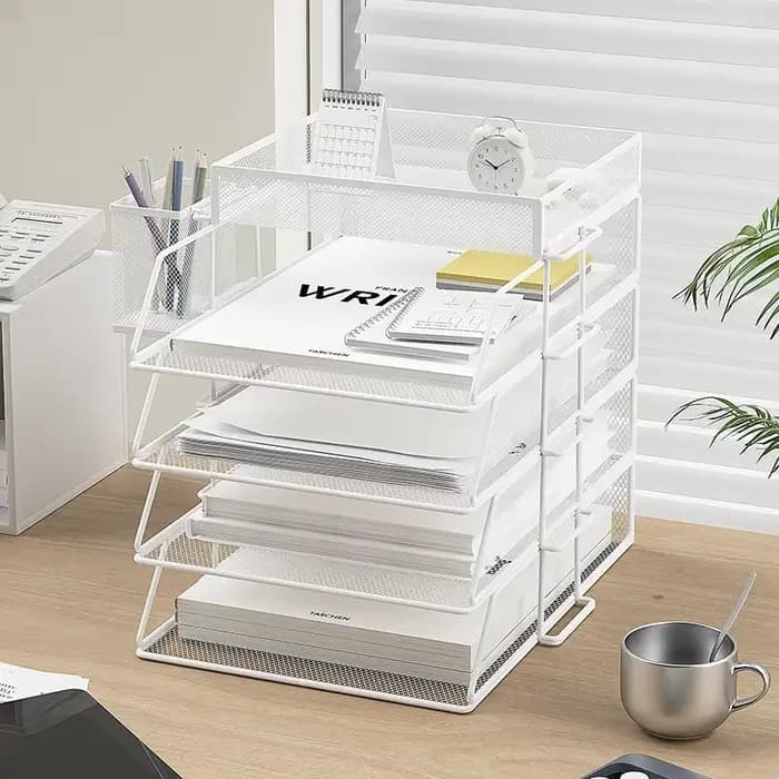 Boîte de rangement de documents A4 de bureau