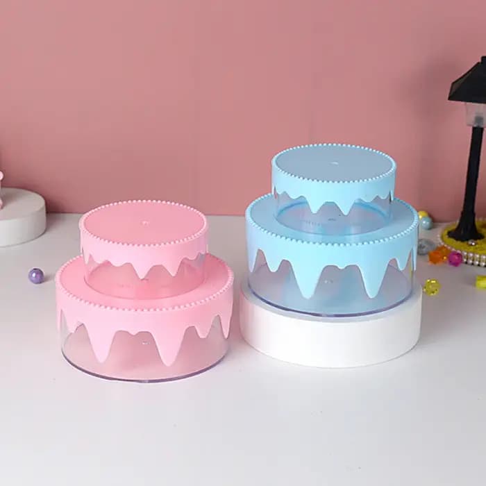 Boîte de rangement en plastique faite à la main pour enfants