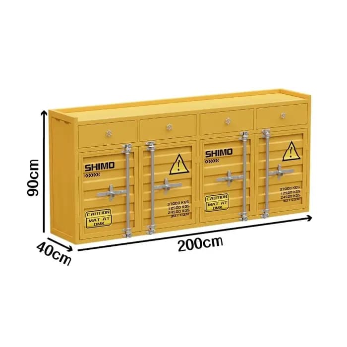Meubles de rangement extérieurs peu encombrants au design coloré, en métal au design original, pour la maison, style Cutecore