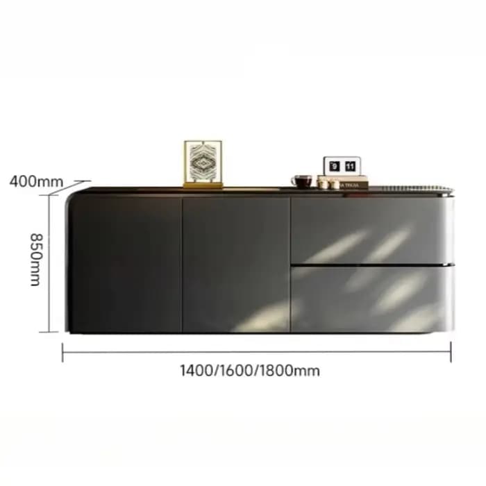 Meuble de rangement italien minimaliste de luxe avec tiroirs de bureau modernes
