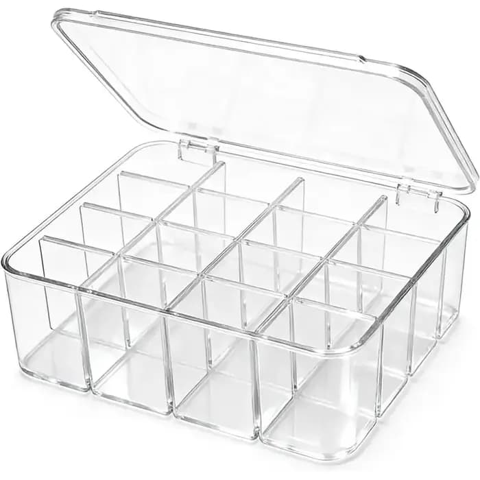 Boîte de rangement VELIF-Tie pour chaussettes, sous-vêtements, 16 compartiments, boîte de rangement