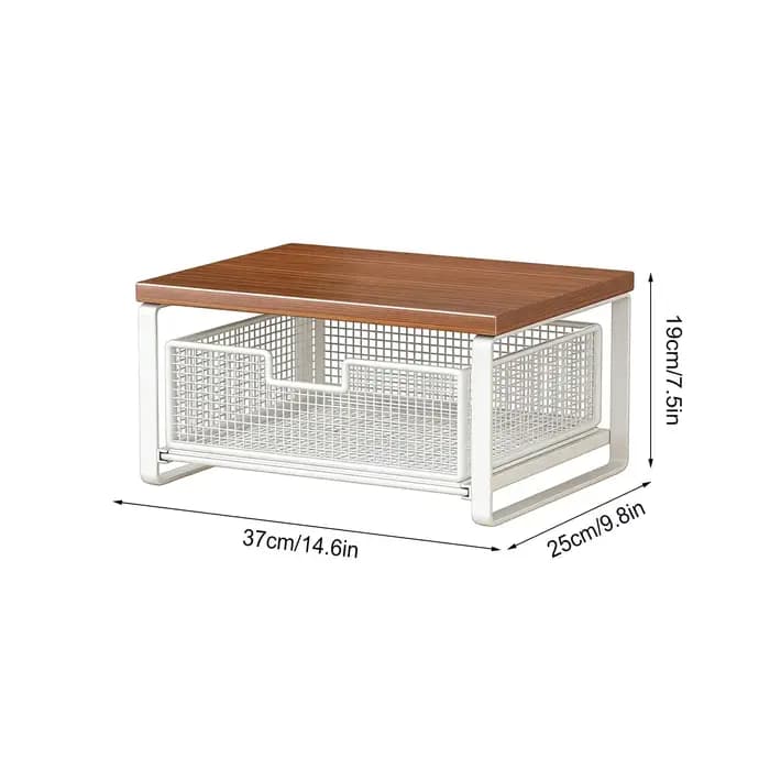 Support d'imprimante à double niveau avec espace de rangement
