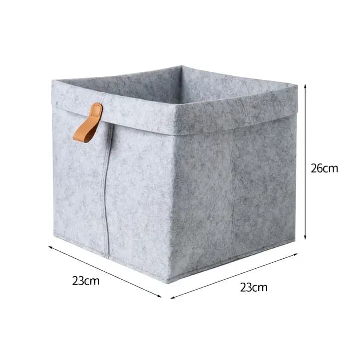 Boîte de rangement en feutre de grande capacité pour vêtements
