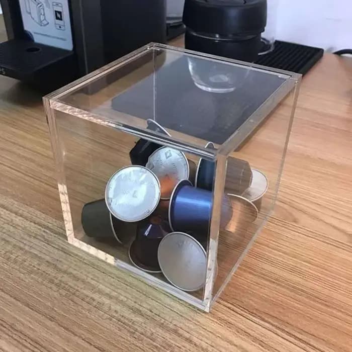 Boîte de rangement pour capsules de café en acrylique