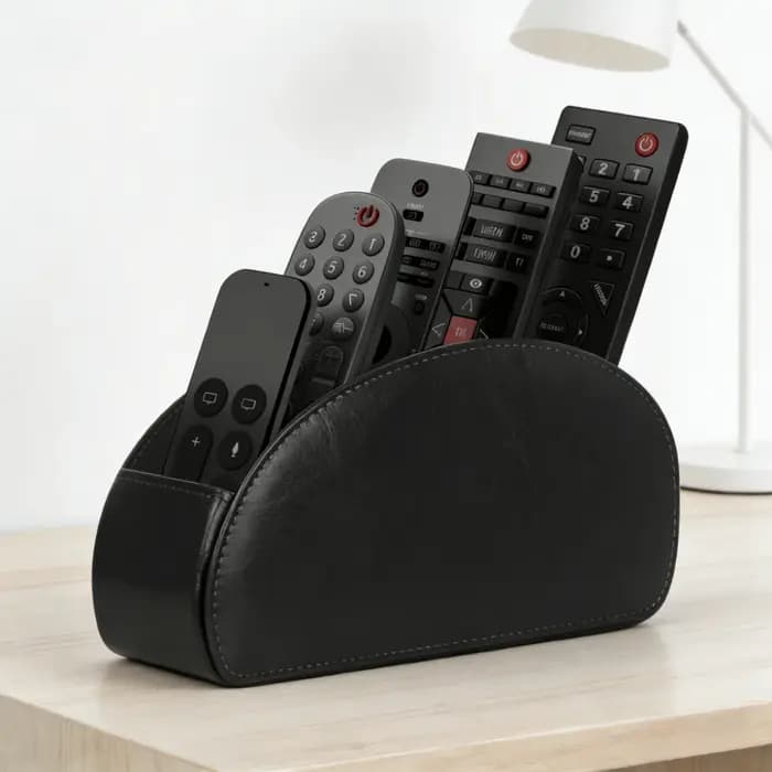 Boîte de rangement pour télécommandes à 5 compartiments
