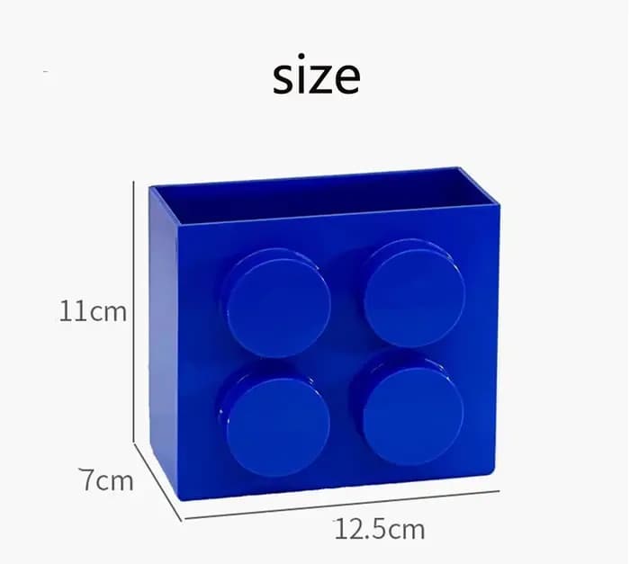 Boîte de rangement magnétique pour blocs de construction