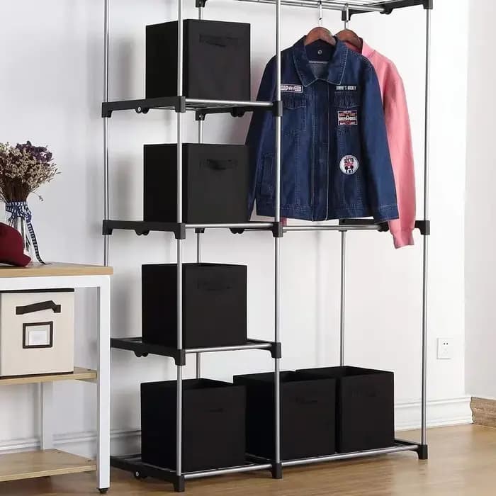 Boîte de rangement pliable pour tiroir d'art en tissu
