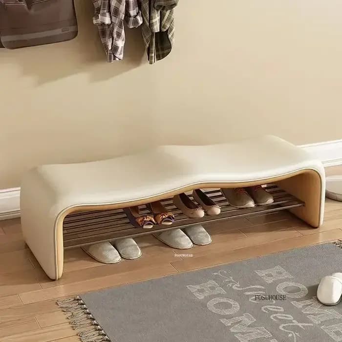 Banc de rangement à chaussures italien de luxe élégant