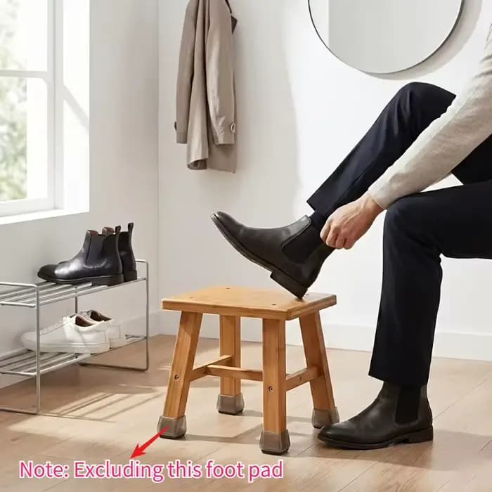 Banc à chaussures minimaliste en bois massif – Tabouret de rangement multifonctionnel pour entrée