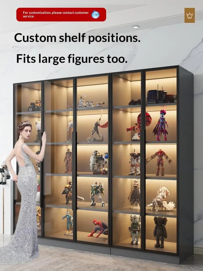 Vitrine en verre trempé sur mesure de toutes tailles