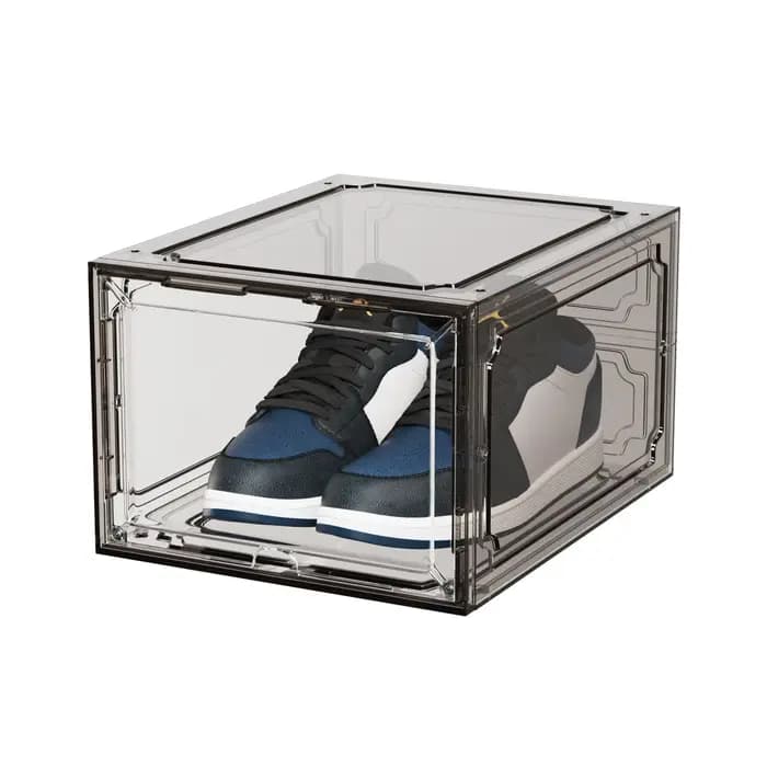 Boîtes de rangement pour chaussures en acrylique transparent