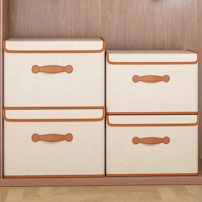 Boîte de rangement pour vêtements avec couvercle